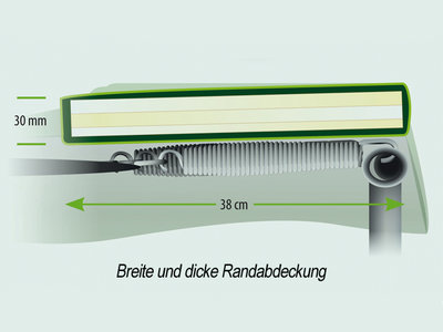 Berg InGround Ultim Champion 330 mit Sicherheitsnetz Deluxe grau