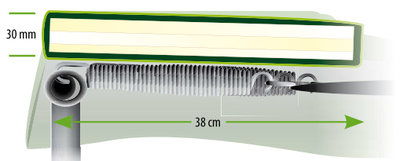 Berg Champion 330 grau mit Sicherheitsnetz Deluxe