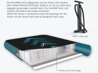 Berg FlatGround Ultim Champion 410 grau Netz Deluxe XL