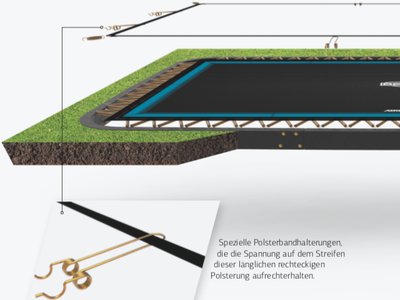 Berg FlatGround Ultim Champion 410 grau Netz Deluxe XL