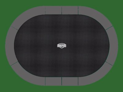 Berg Inground Grand Favorit schwarz 520 x 350 oval mit Sicherheitsnetz Comfort