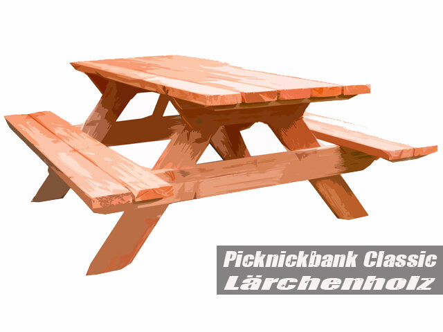 Picknickbank Classic aus massivem Lärchenholz, 599,00 €