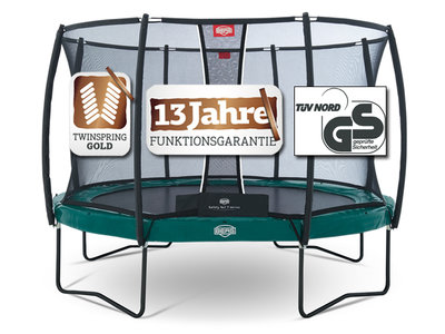 Berg Elite 430 grn mit Sicherheitsnetz Deluxe